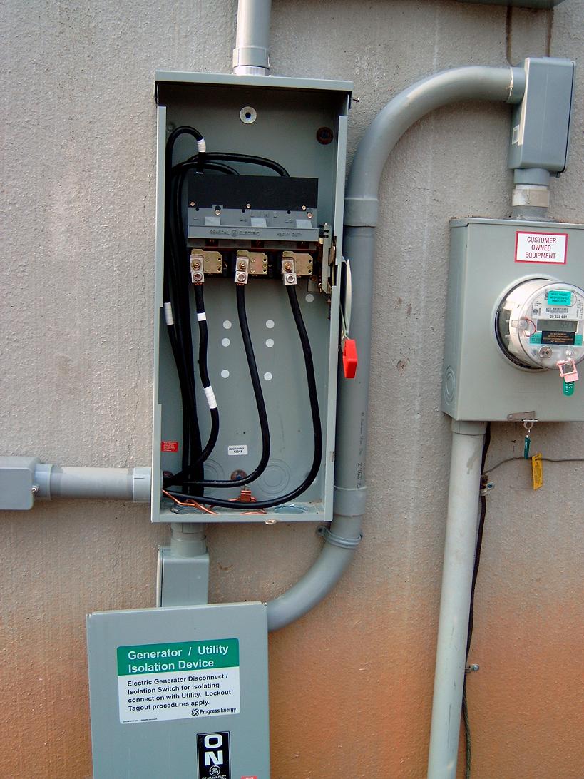 ge disconnect - net meter - progress energy